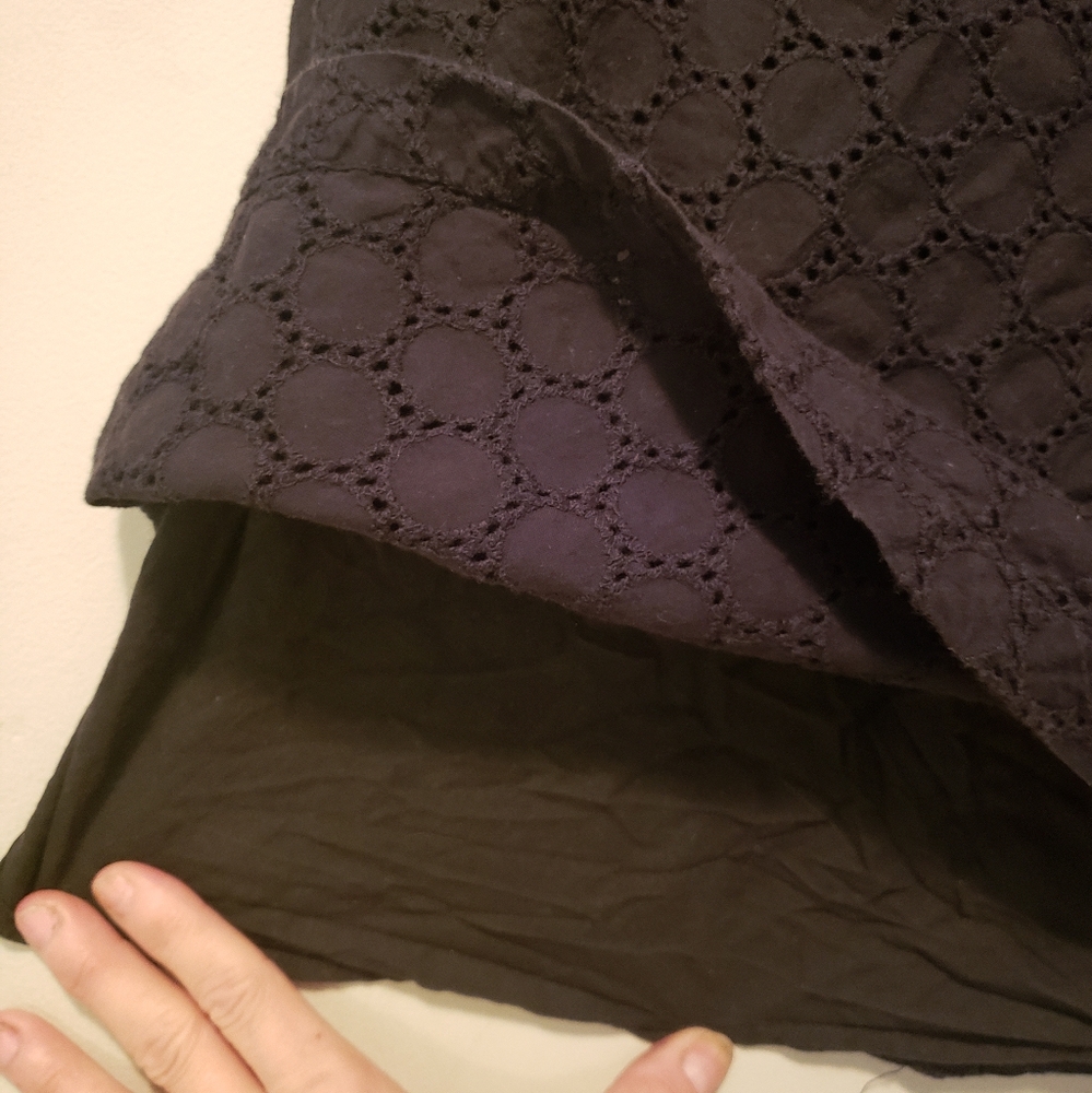 GHOSTS & ANGELS - Black Mini Dress - Dotted, Keyhole Tie-Up Front/Zip Back - Med - Picture 7 of 8